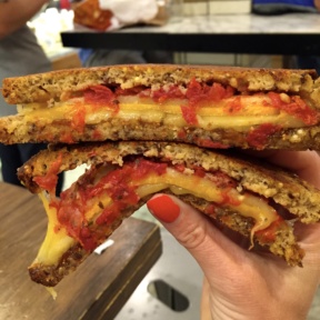 Gluten-free grilled cheese from Murray's Cheese